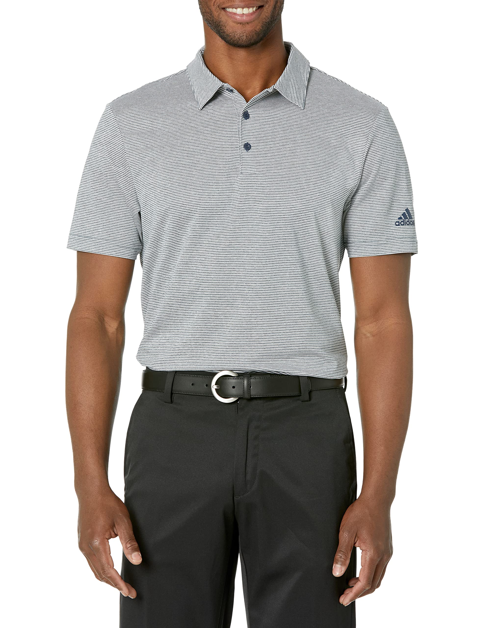 adidas Men's Ottoman Stripe Polo Shirt