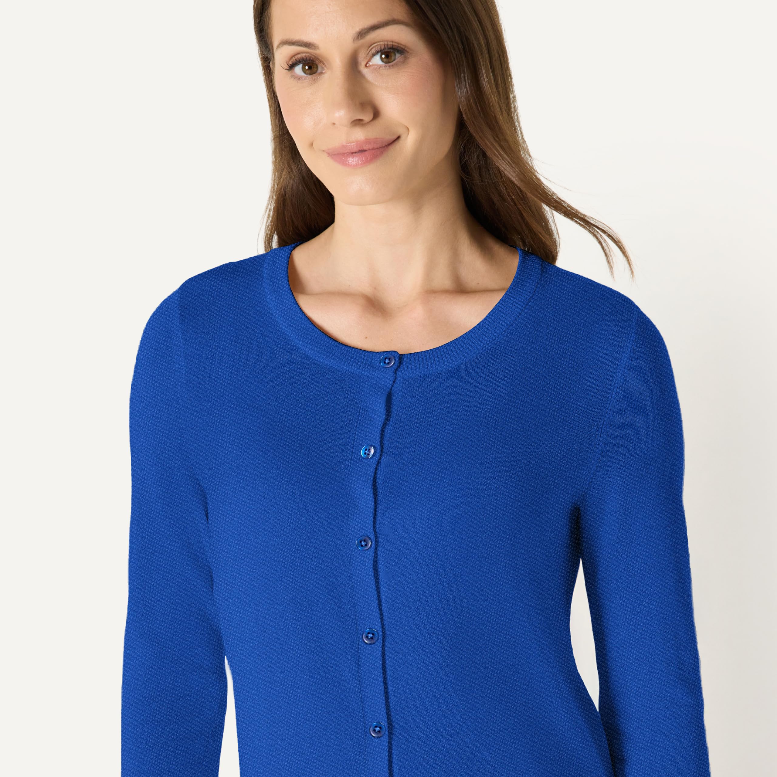 Amazon Essentials Mujer Jersey Cárdigan de Cuello a La Caja Ligero (Disponible en Tallas Grandes)