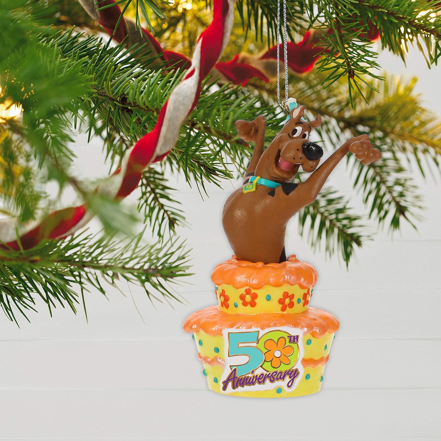 Hallmark Keepsake Christmas 2019 Year Dated Scooby-Doo 50th Anniversary Cake Ornament