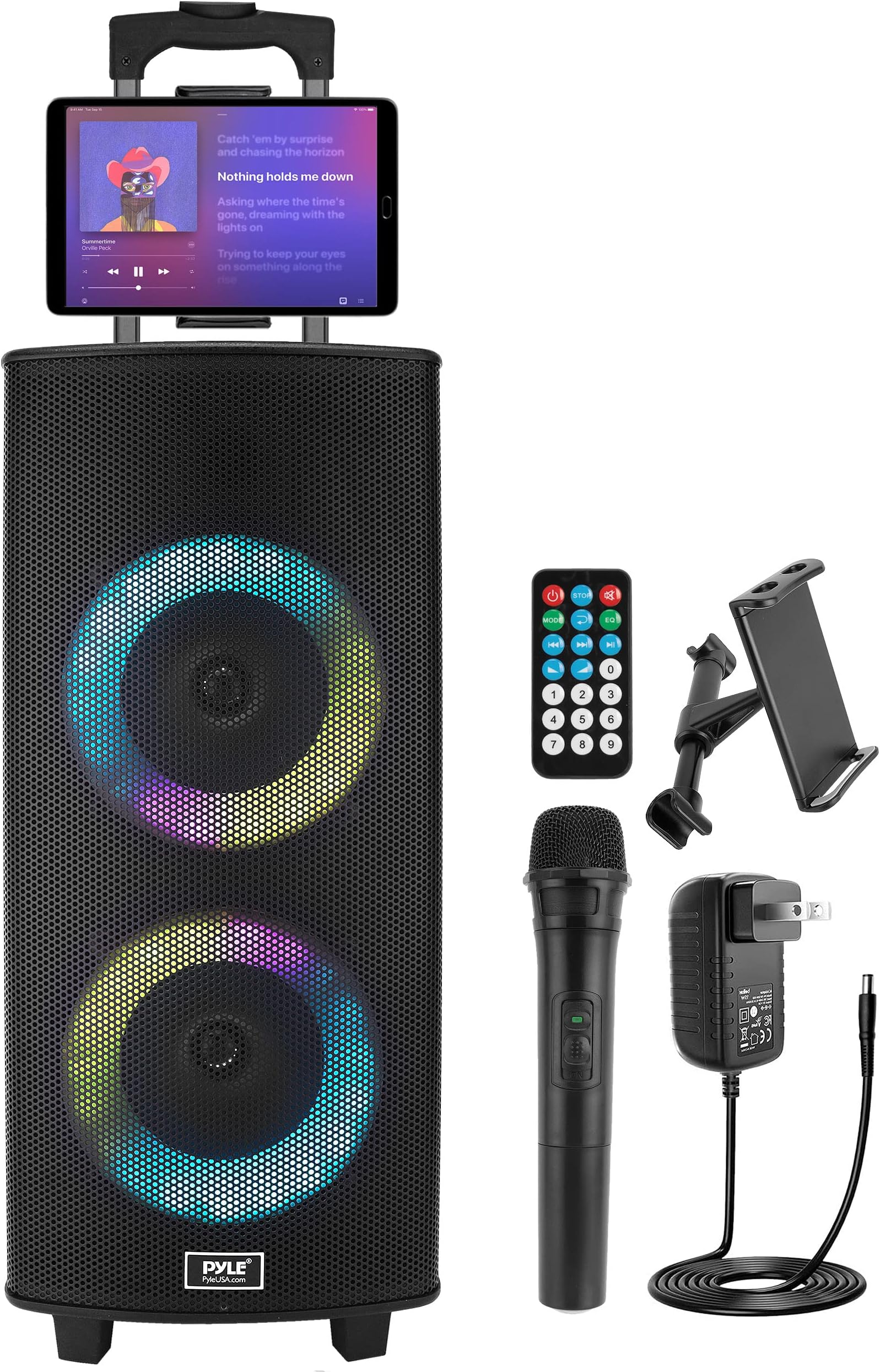 Amazon.com: Pyle 12'' Portable Wireless Bluetooth Speaker System ...