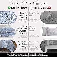 Vista 71 de Southshore Fine Living, Inc. Juego de edredón de tamaño King de gran tamaño, colcha de lavanda King/California con 2 fundas de almohada a juego