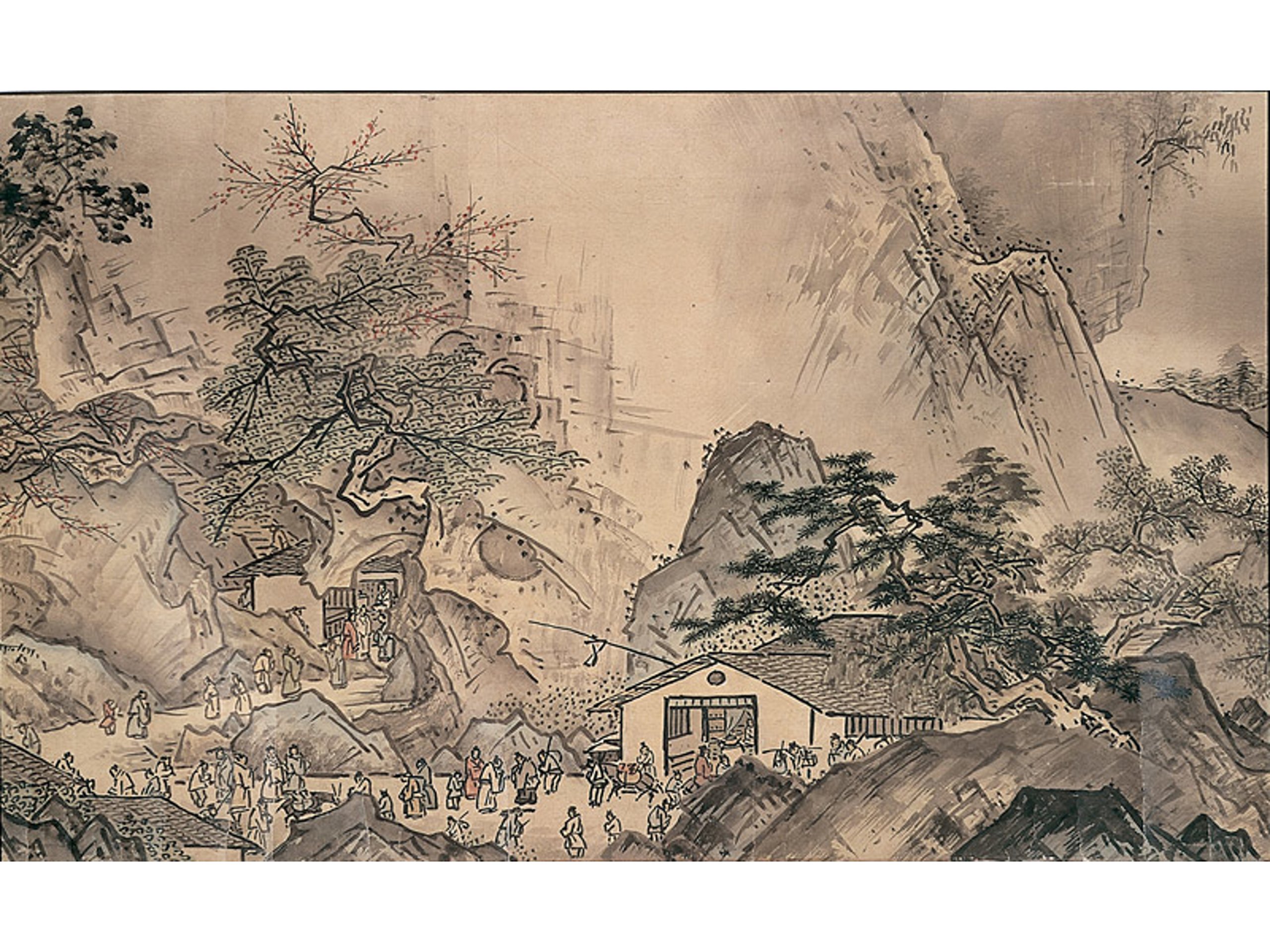Amazon.com: Landscape of Four Seasons (Spring?) by Sesshu Toyo