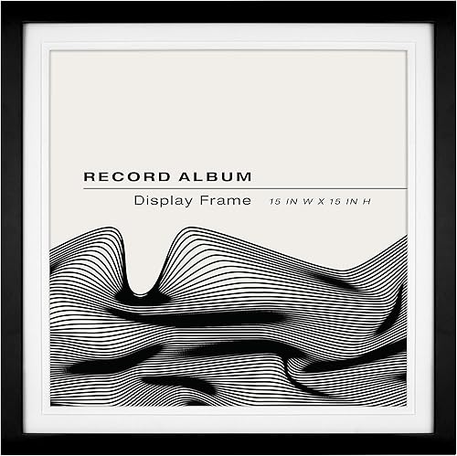 MCS Marco de álbum de grabación de ranura única, negro, 15 x 15 pulgadas