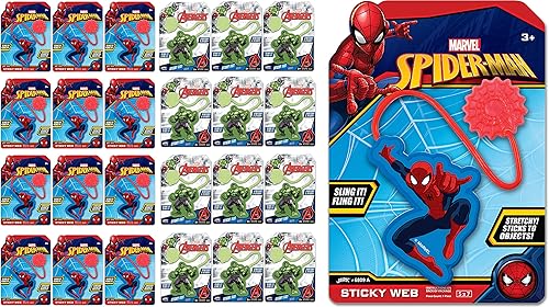 Miniatura 24 de JA-RU Marvel Spiderman & Hulk - Juguetes elásticos para manos adhesivas (paquete de 1 Hulk) Manos elásticas de superhéroes. Suministros de juguetes