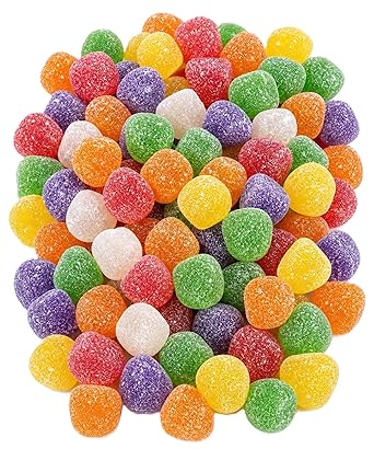 Spice Drops 1 lb Bulk Bag of Assorted Spiced Gumdrops SugarSanded Chewy Candy in Cinnamon, Clove, Wintergreen, Anise, Spearmint & Peppermint Classic OldFashioned for Snacking