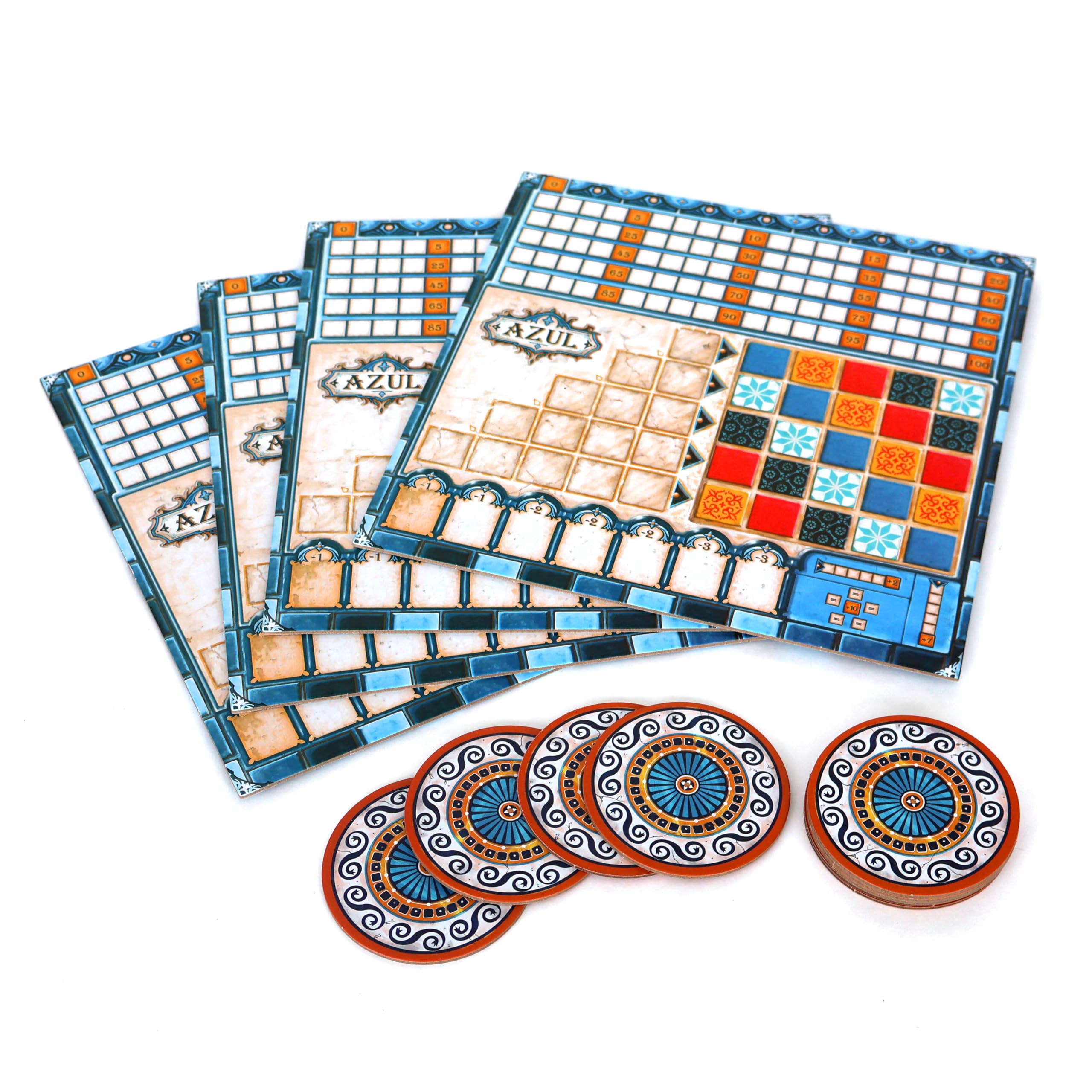 Plan B Games - Azul - Unbox Now - nagrodzony złotem 2018 - gra planszowa dla dzieci w wieku od 8 lat - 2 do 4 graczy - 30-45 min - Oryginalna gra strategiczna - wersja francuska