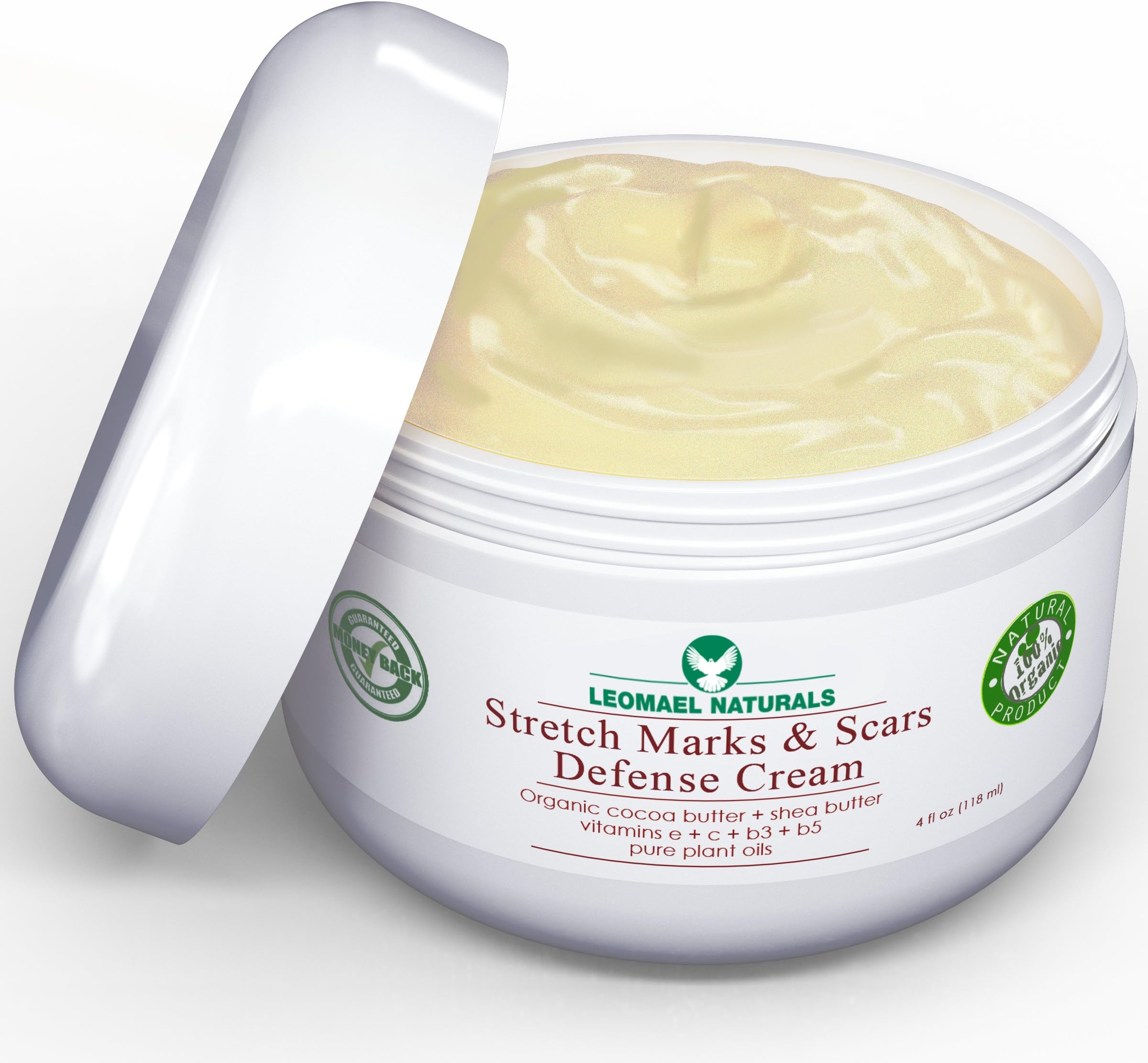 Natural Organic Stretch Mark & Scar Cream - For Pregnancy and After Delivery. Best Treatment for Old and New Stretch Marks Removal and Prevention. Vitamin Rich Stretch Mark Cream for Men and Women