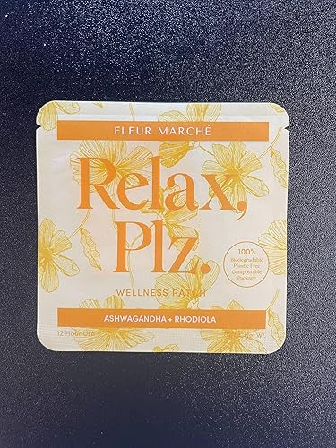 Miniatura 9 de Fleur Marche Relax, Plz Botanical Patch - Parche de bienestar calmante y relajante con ashwagandha, manzanilla y otros poderosos adaptógenos -