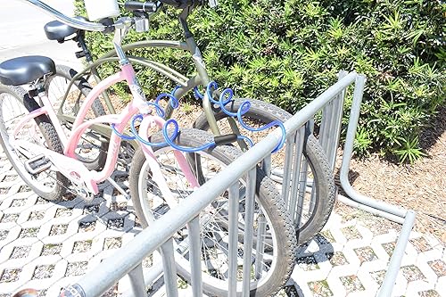 Miniatura 8 de DocksLocks Cable de seguridad en espiral con cerradura de llave (5 pies, 10 pies, 15 pies, 20 pies o 25 pies de longitud), protección antirrobo