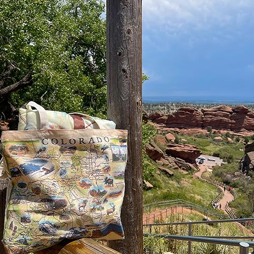 Vista 55 de Bolsa de lona con asas, bolsa de compras de comestibles de tela, bolsa reutilizable y ecológica, 100% algodón, lavable