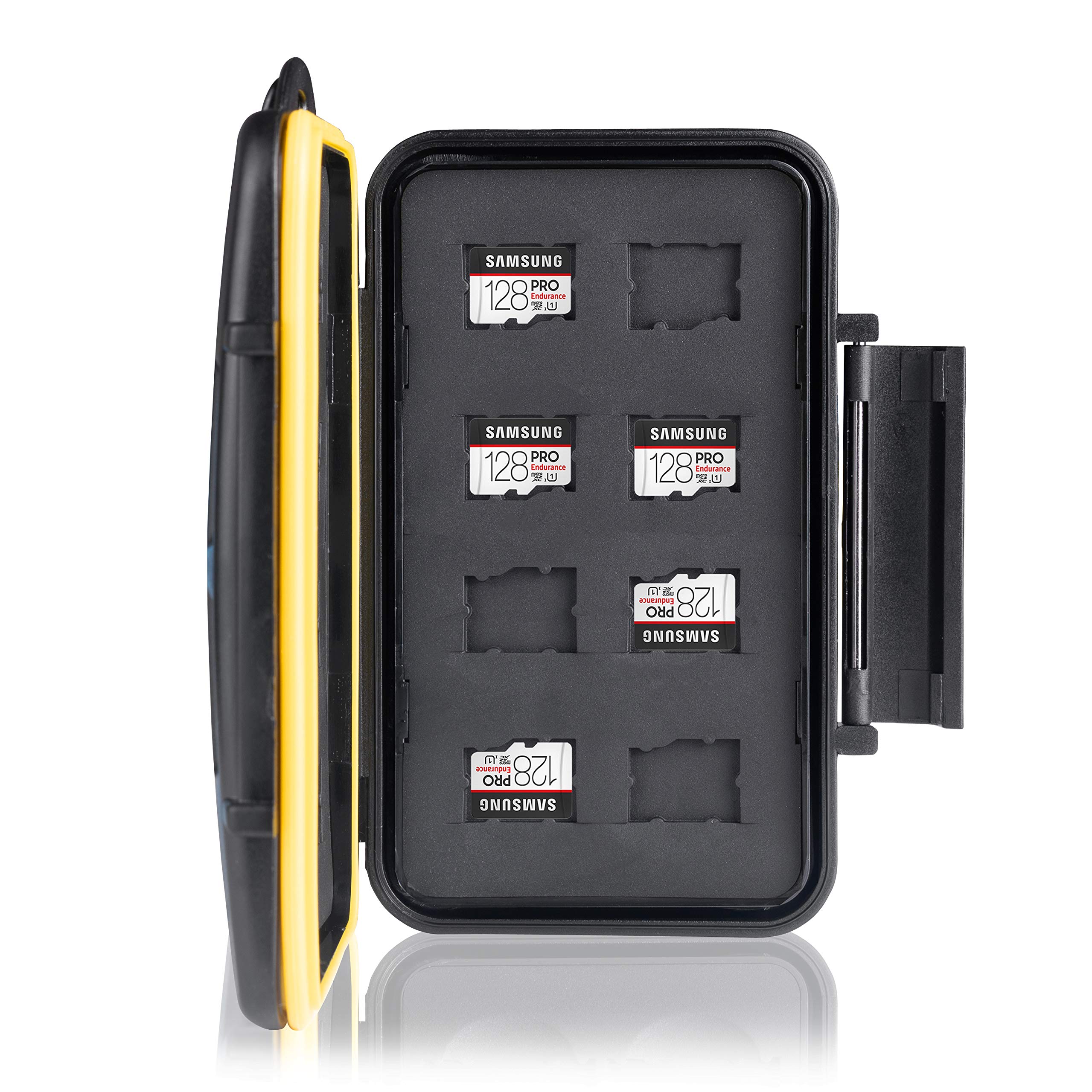 Custodia impermeabile protettiva scheda di memoria per 16 schede Micro SD. Porta Schede Memoria. Cassa Stoccaggio e trasporto. Memory Card Case, Sacchetto Bustina, Scatola di stoccaggio