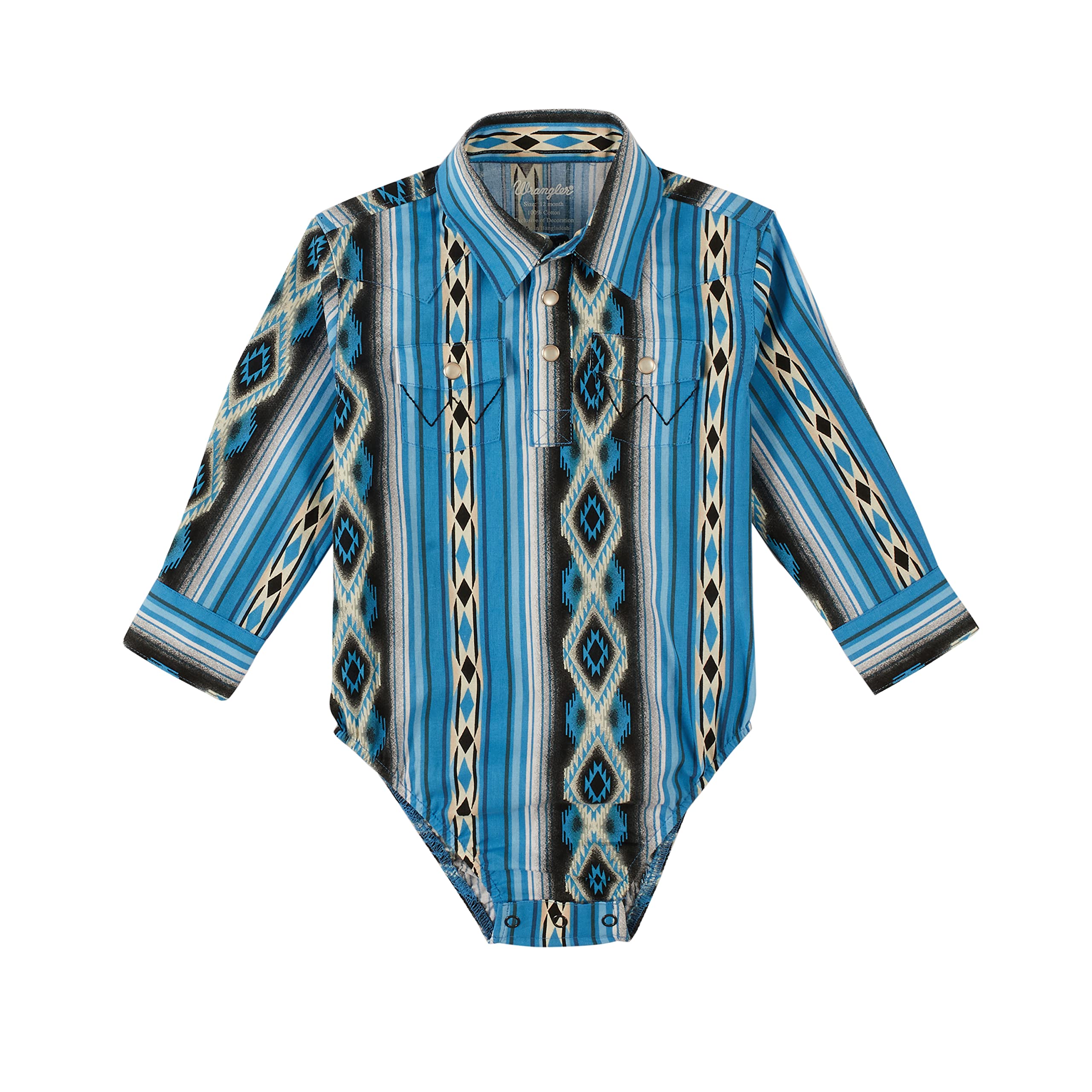 Baby Boys' Western Long Sleeve Snap Bodysuit