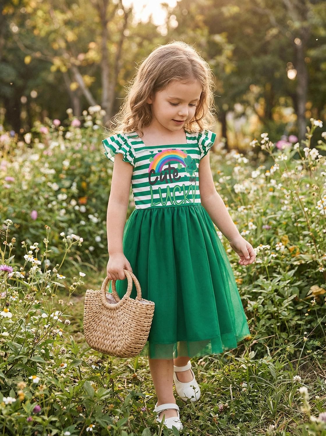 Little Girl Dresses Flutter Sleeve Tulle Tutu Dress Toddler Summer Clothes Kids Birthday Party Outfit 1-8 Years Old
