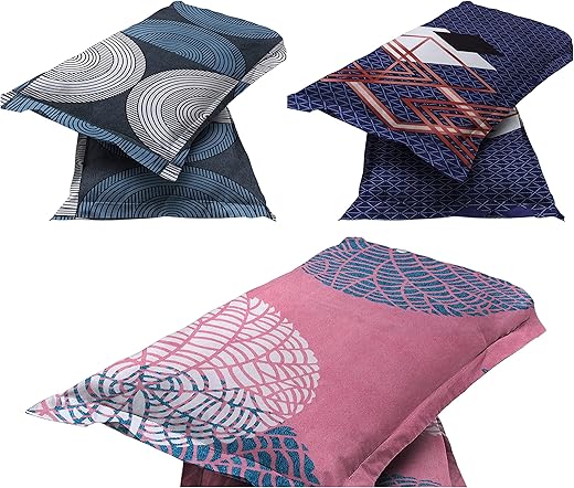 BSB HOME® Present Designer Printed 6 Piece 100% Pure Cotton Pillow Cover Set- 20″ X30″ Inches, (Multicolor), Floral, 150 Threads