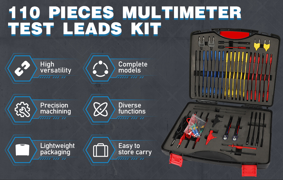 110 Pcs Automotive Circuit Multimeter Test Leads Kit Relay Wire - View #9