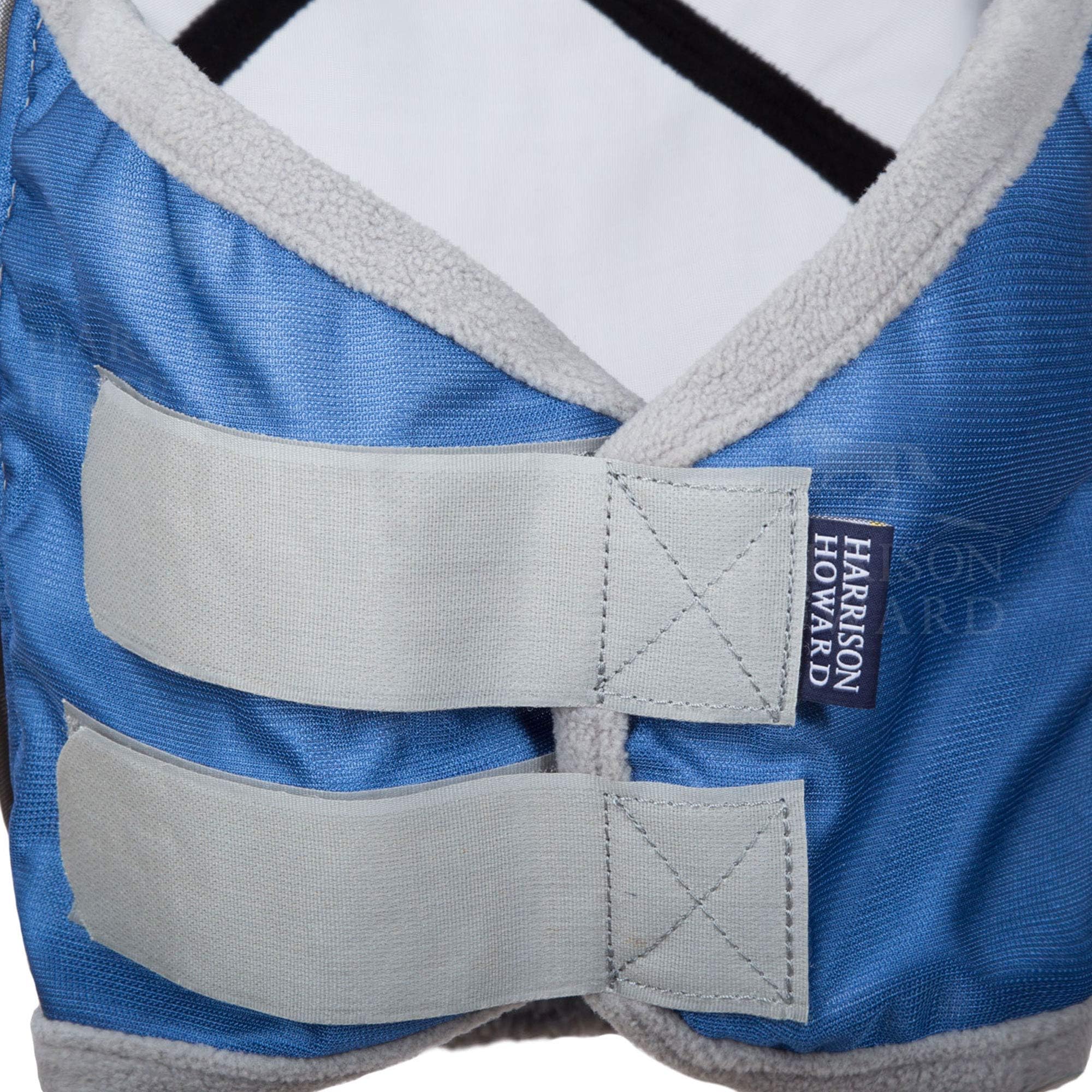 Masque Anti-Mouches Harrison Howard – Anatomique, Rembourré Polaire, Protection UV – Bleu Nautique M