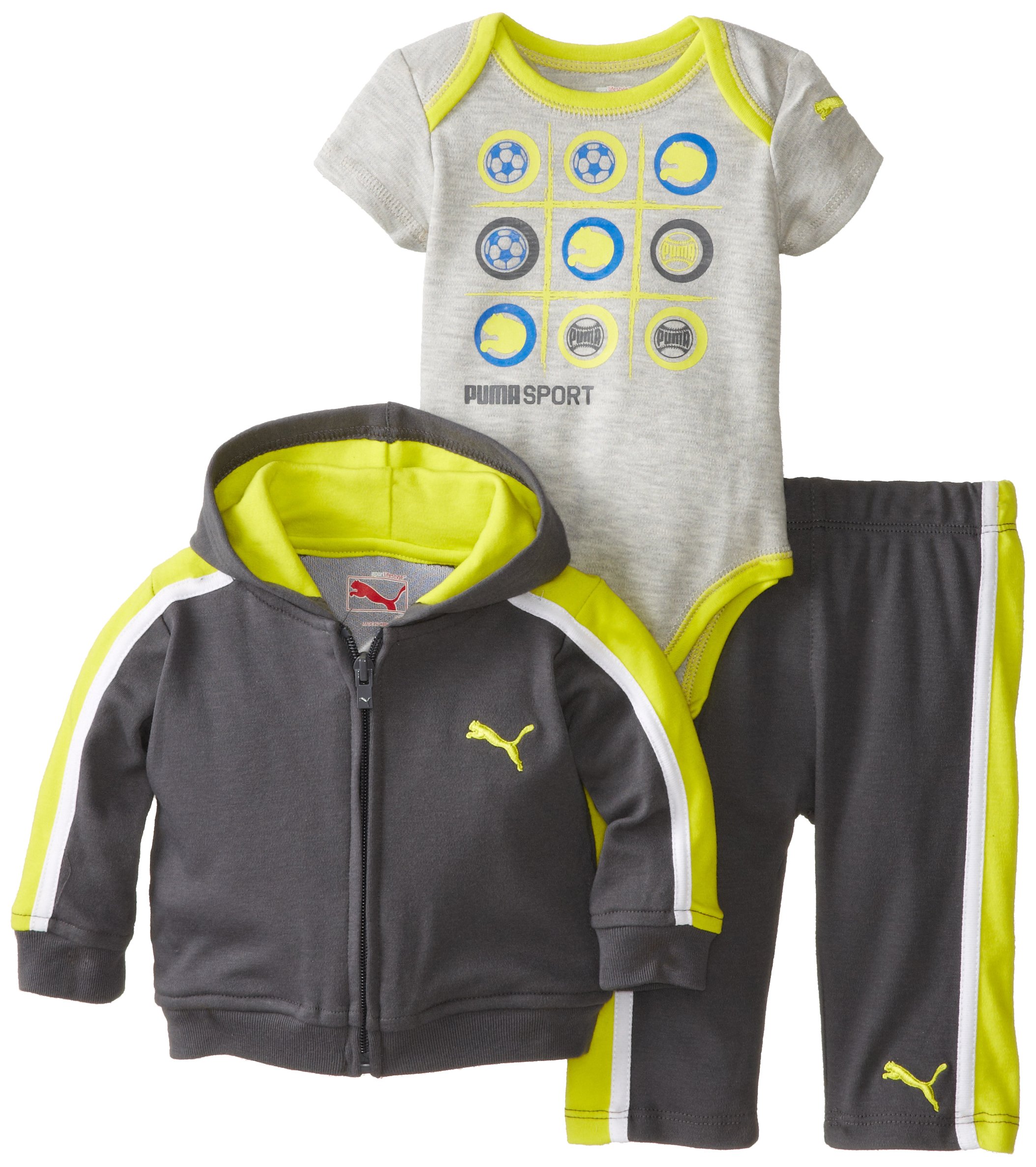 Puma - Kids Baby-Boys Infant Interlock Jacket Set
