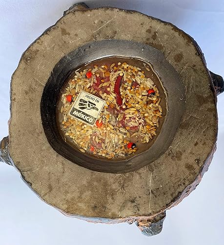 Miniatura 2 de 16" Gold Lady of the Holy Death La Santa Muerte Luna de Oro a mano con Pesos Bolsa Hecho en México