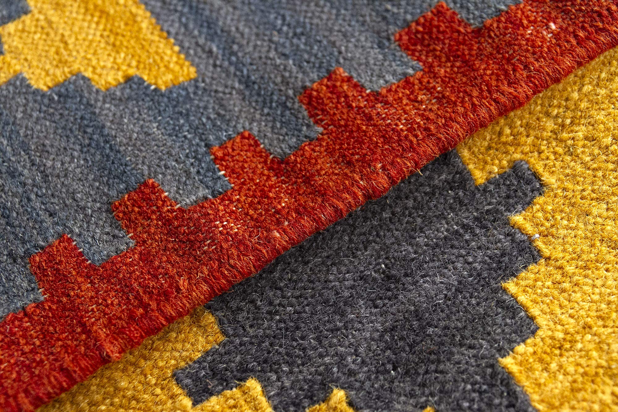 HAMID - Alfombra Kilim Lori con Diseño Moderno - 100% Lana - Alfombra Tejida a Mano - Alfombra de Pasillo, Salón, Dormitorio, Sala de Estar, Entrada (D.1, 170x110 cm)…