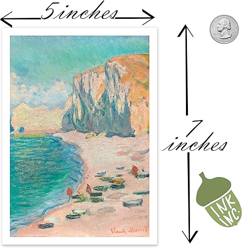 Miniatura 2 de Ink Inc. Pintores de maestros impresionistas de Monet Van Gogh  Decoración de pared del museo  Nenúfares girasoles océano  (pinturas de moneta juego