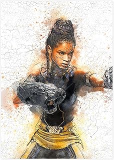 Shuri Wall Art Print, Black Panther Movie Poster, Shuri Avengers Superhero Art Print, Marvel Black Panther Characters, Wakanda Wall Art - Cotton Paper