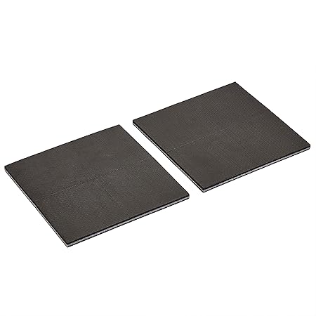 Amazon Basics Rubber Furniture Pads, Black, 4*4*3/8", 8 pcs