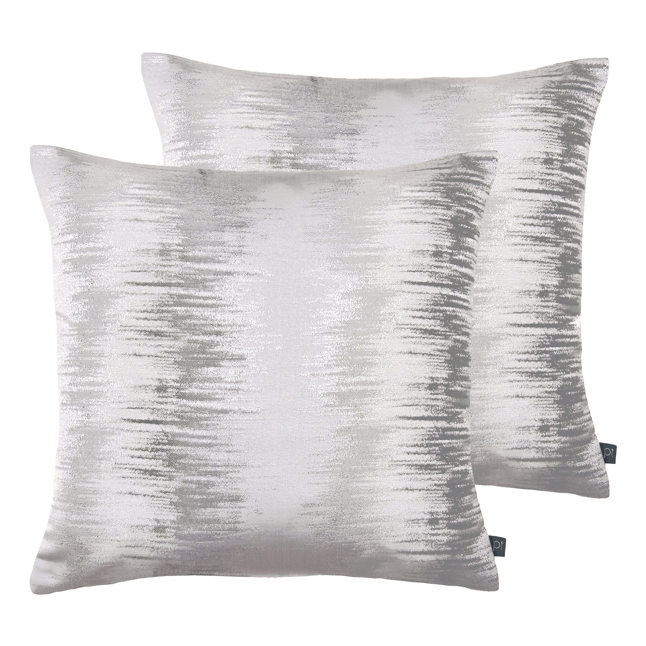 Prestigious Textiles Equinox Twin Pack Feather Filled Cushions, Stone
