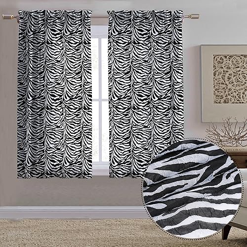 OVZME Cortinas semitraslúcidas con estampado aplastado de 63 pulgadas de largo, 2 paneles para sala de estar, cortinas transparentes texturizadas de