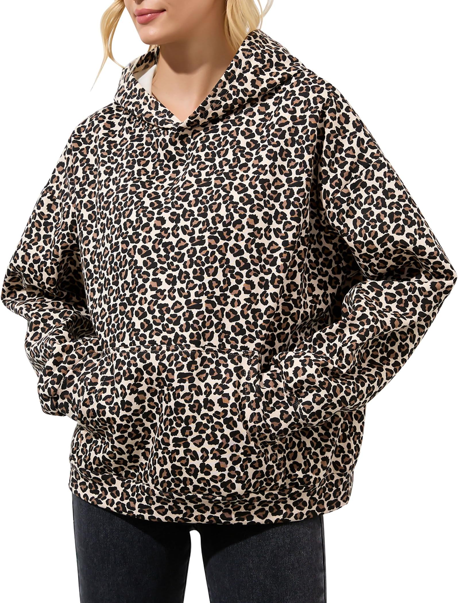 future icons animal print hoodie