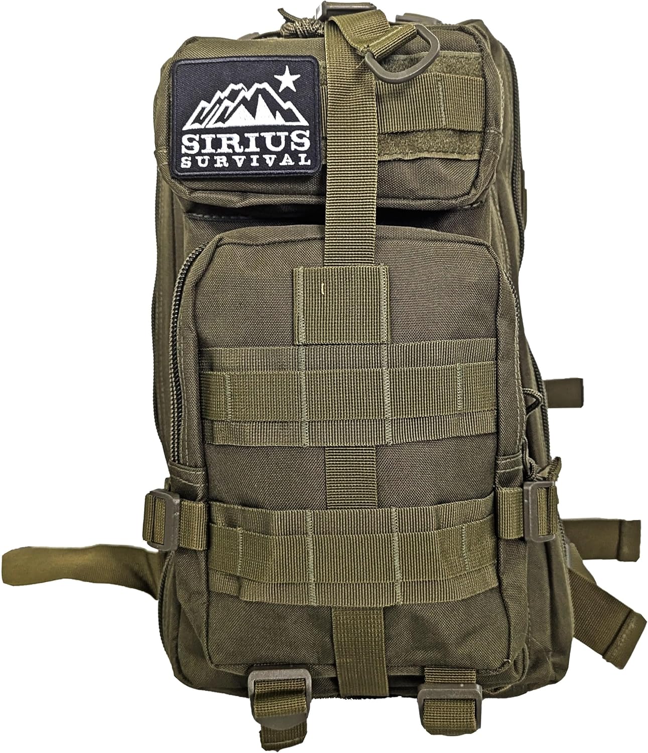 Sirius Tactical Backpack - 30L Capacity - Heavy Duty 900D Polyester - Hunting, Hiking or Camping Backpack – Military Backpack (Olive Drab)