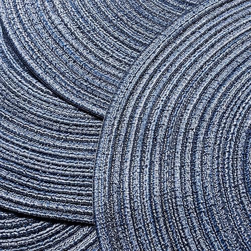 Miniatura 3 de AHHFSMEI Juego de 6 manteles individuales redondos trenzados de 15 pulgadas para mesas de comedor, tejidos naturales, resistentes al calor, juego de