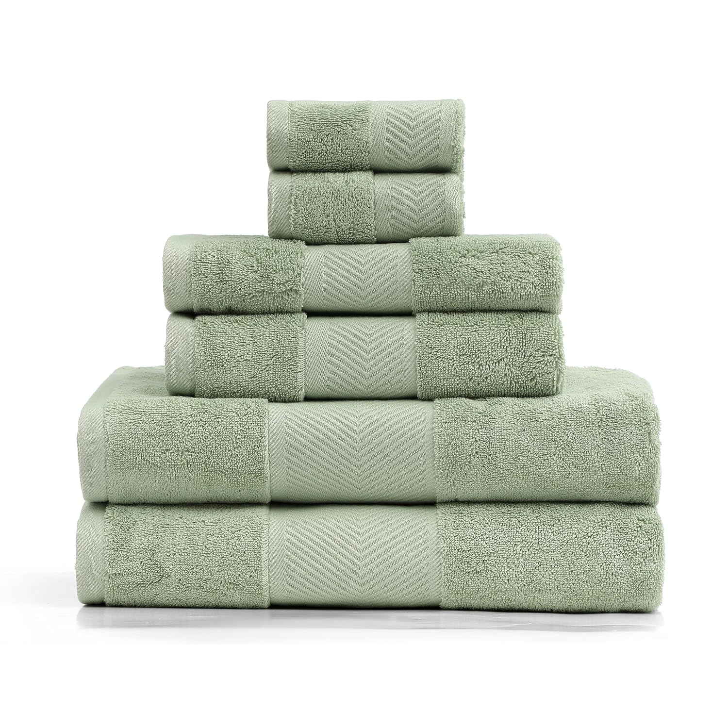 Simple Opulence Premium 100 Cotton Towel Set 6 Piece Soft Absorbent Towels for Bathroom Hotel and Spa 2