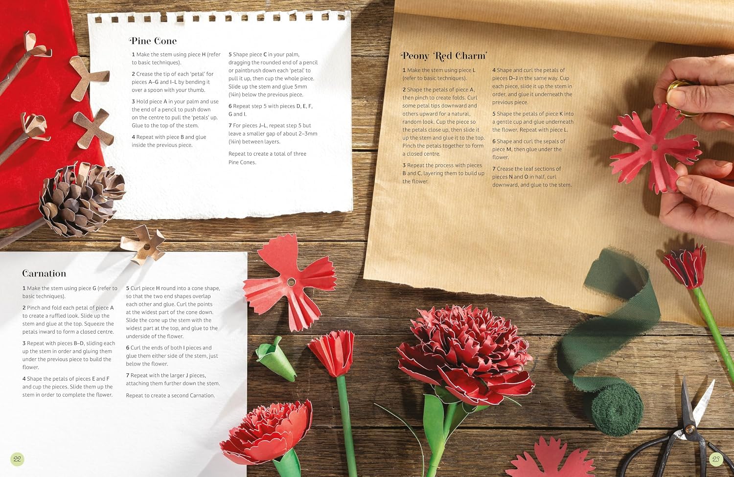 The Bouquet in a Book: Winter: Pre-punched pages to press out and make