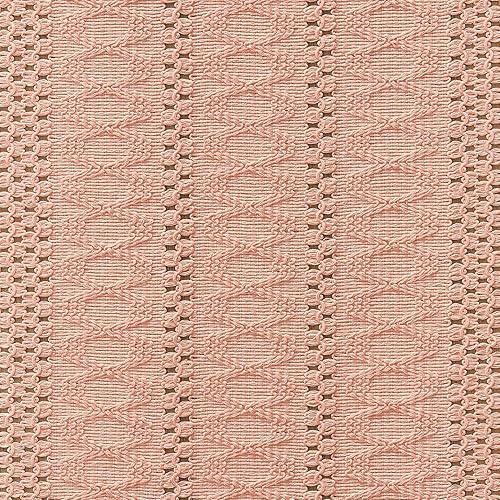 Miniatura 6 de Camino de mesa bohemio estilo macramé, caminos de mesa color rosa de 72 pulgadas de largo, decoración del hogar tejido de granja, 12 x 72 pulgadas,