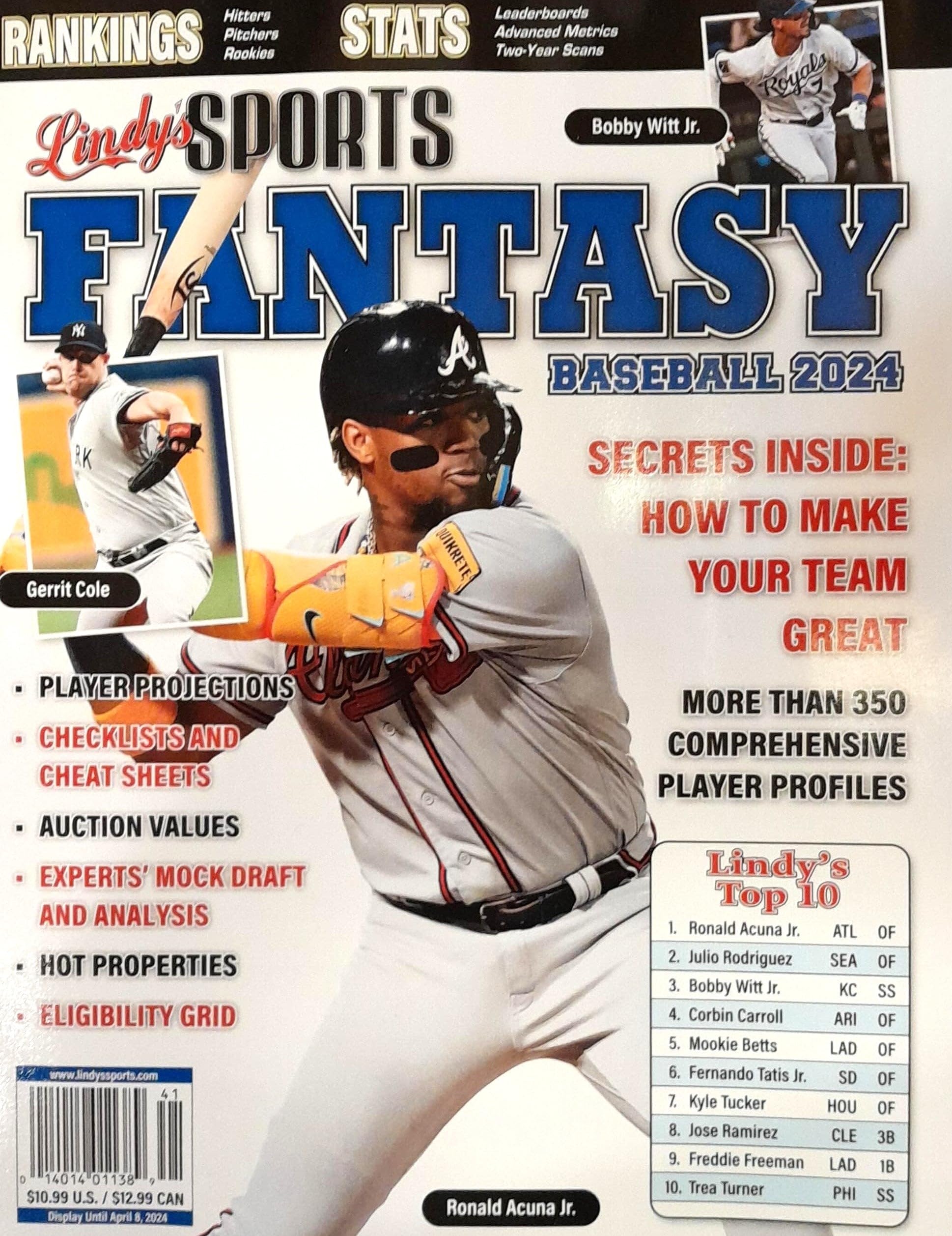 Lindys Sports Fantasy Baseball 2024 Magazine Issue 41 Secrets Inside How To Make Your Team Great