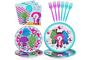 SCIONE 96 Pcs Girls Surprise Party Decorations LOL Plates and Napkins Party...