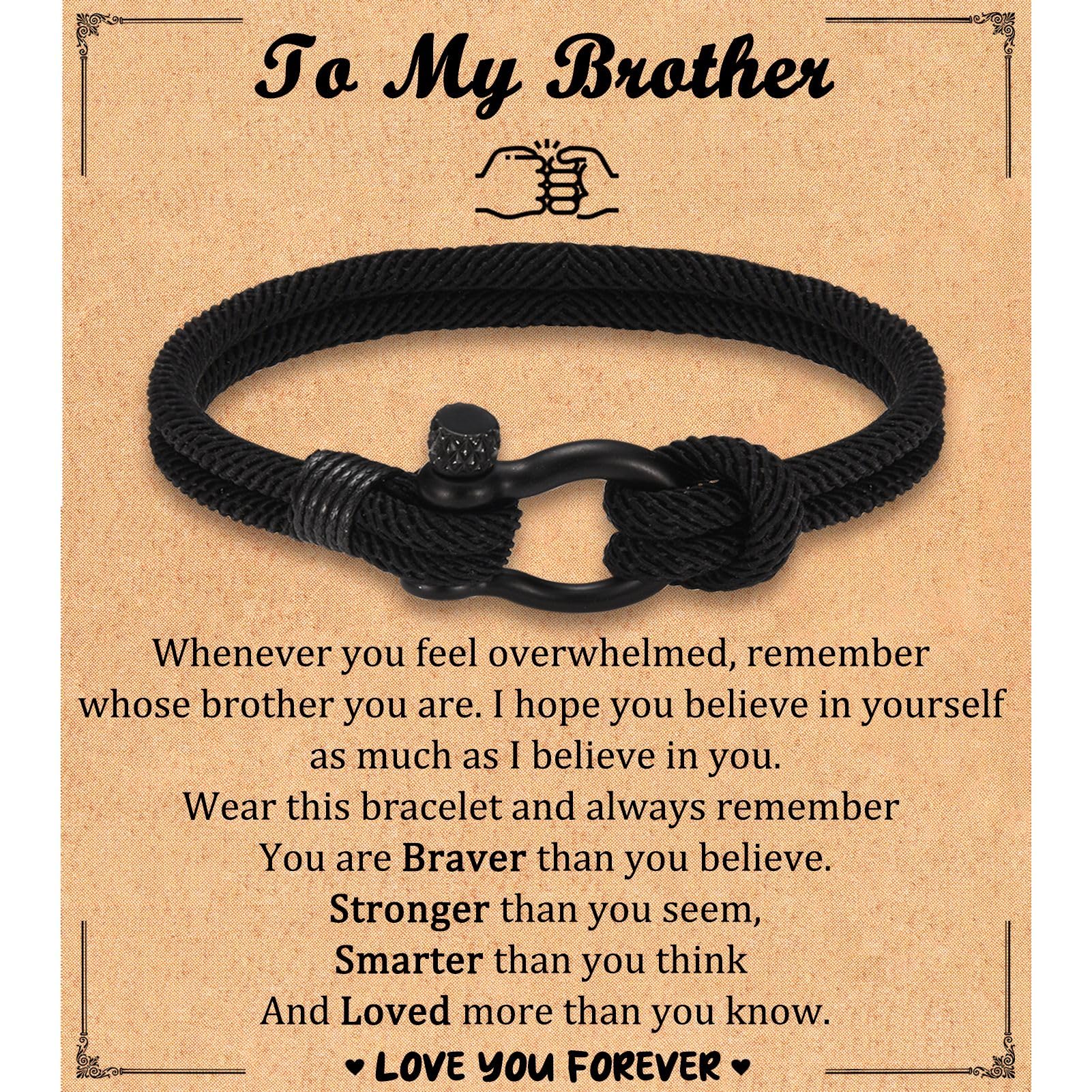 Leyung to My Boys Bracelet Gifts for Son Brother Grandson Nephew Guy Friends, Valentines Birthday Graduation Day Christmas Easter Gifts for Teenage