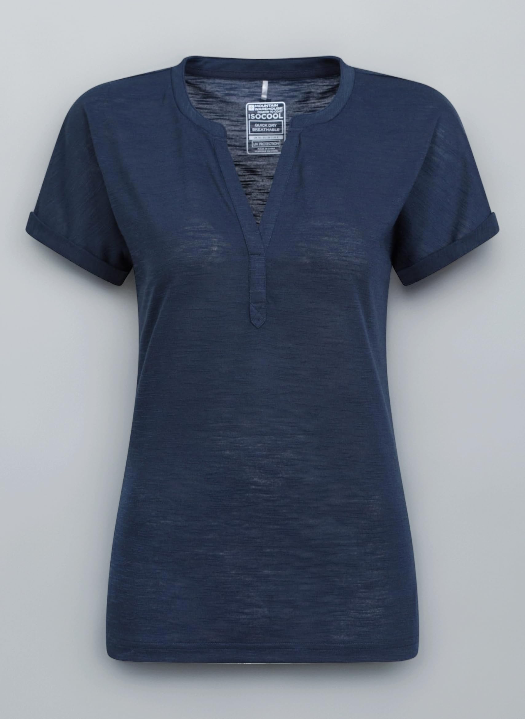 Skye Womens Slub T-Shirt - UV Protection Ladies Casual Active Tee, Lightweight Top, Breathable - Spring Summer, Holiday, Gym, Outdoors