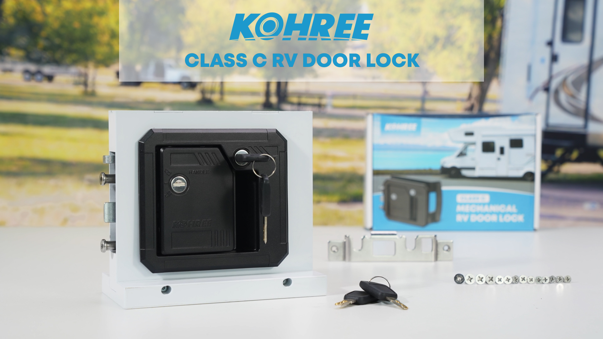 Camper Accessories Kohree RV Door Lock, Polar Chrome Travel Trailer Door Latch With Paddle Caravan Locker Camper Accessories Kohree RV Door Lock, Polar Chrome Travel Trailer Door Latch With Paddle Caravan Locker