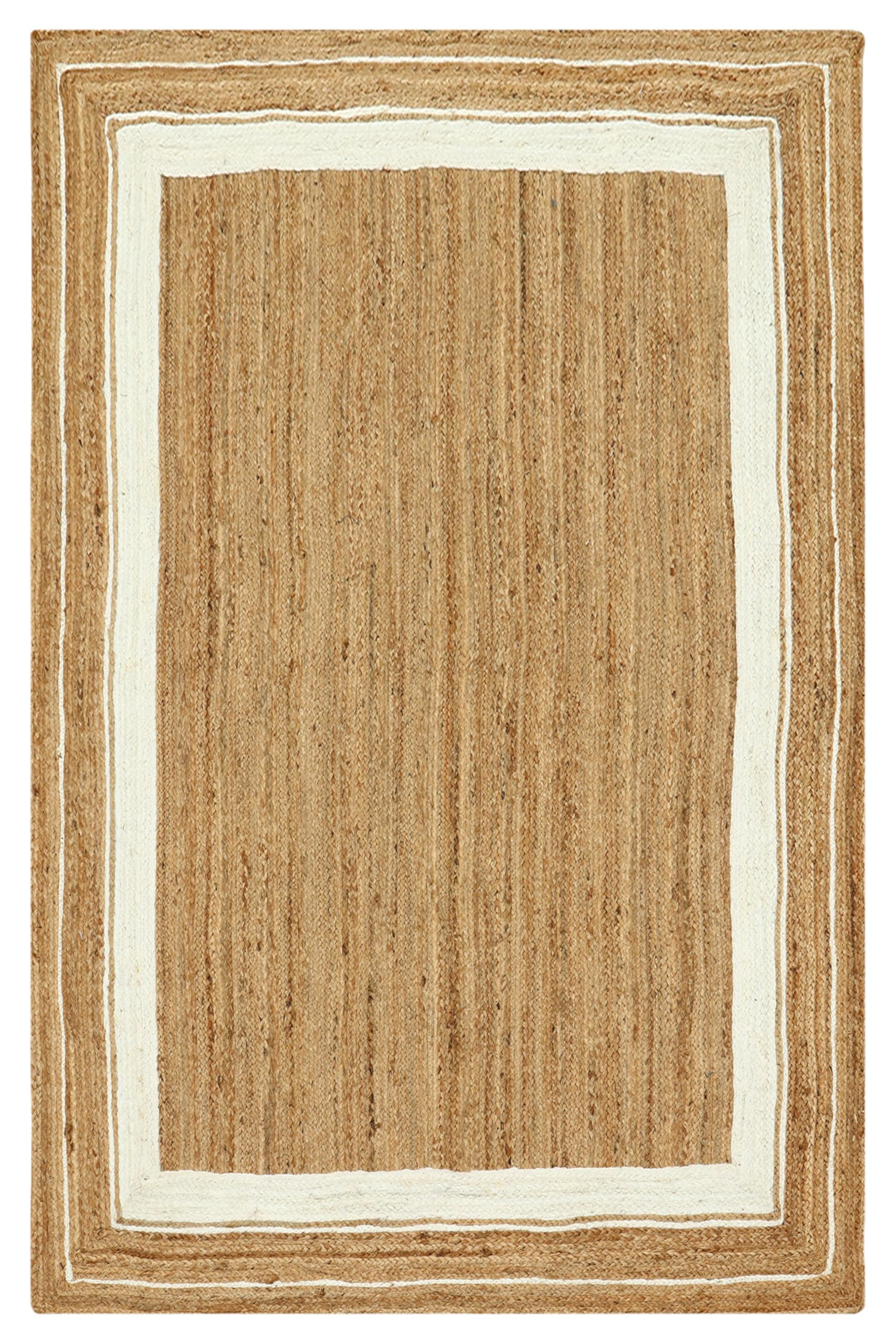 Alfombra de yute natural trenzada para pasillo y cocina: tapete tejido a mano