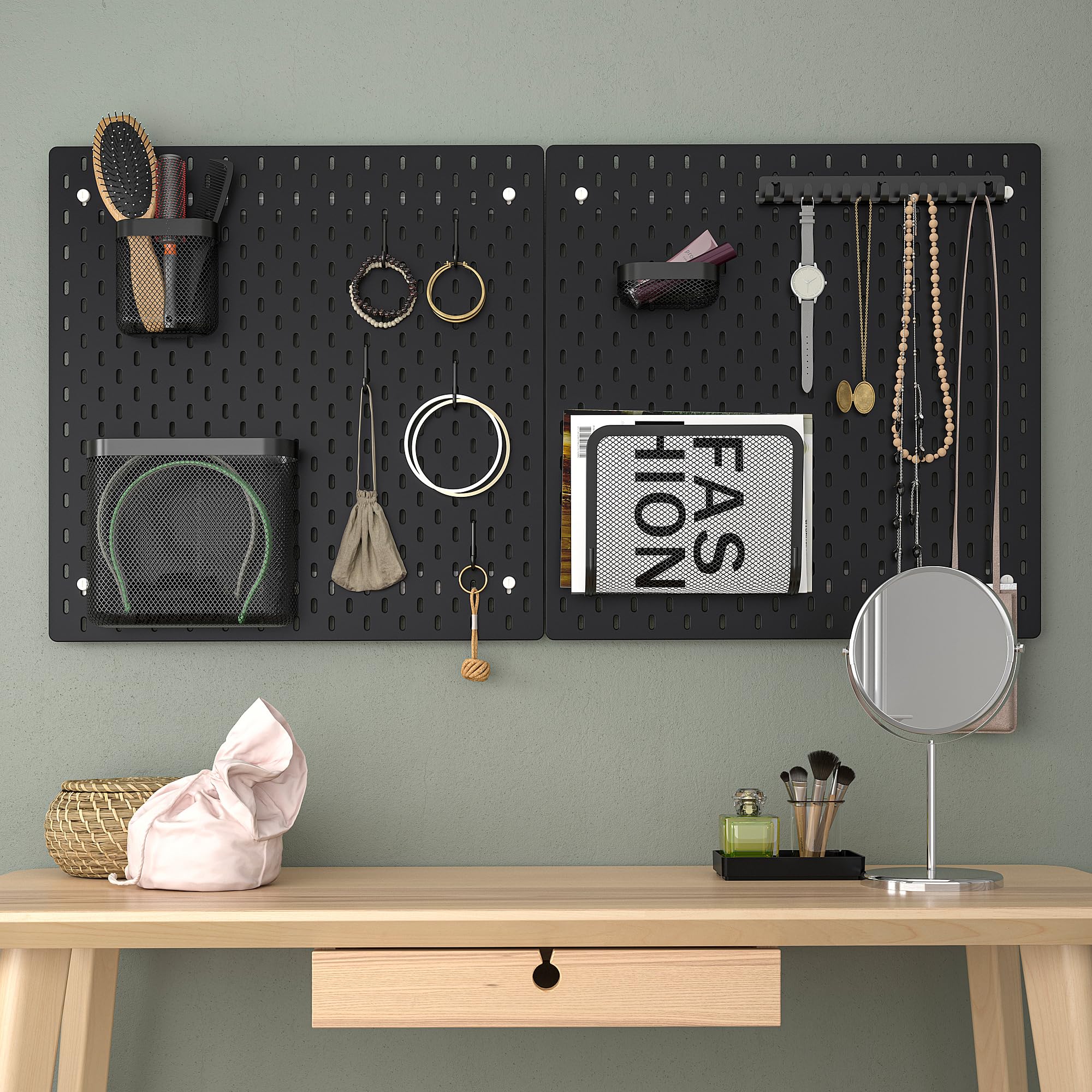 IKEA SKÅDIS Pegboard, 56 x 56 cm, black : Amazon.com.be: Home