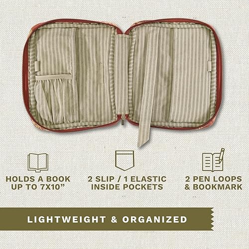 Miniatura 28 de Bella Taylor Funda acolchada para la Biblia para mujer, estuche grande para la Biblia de estudio, parche primitivo