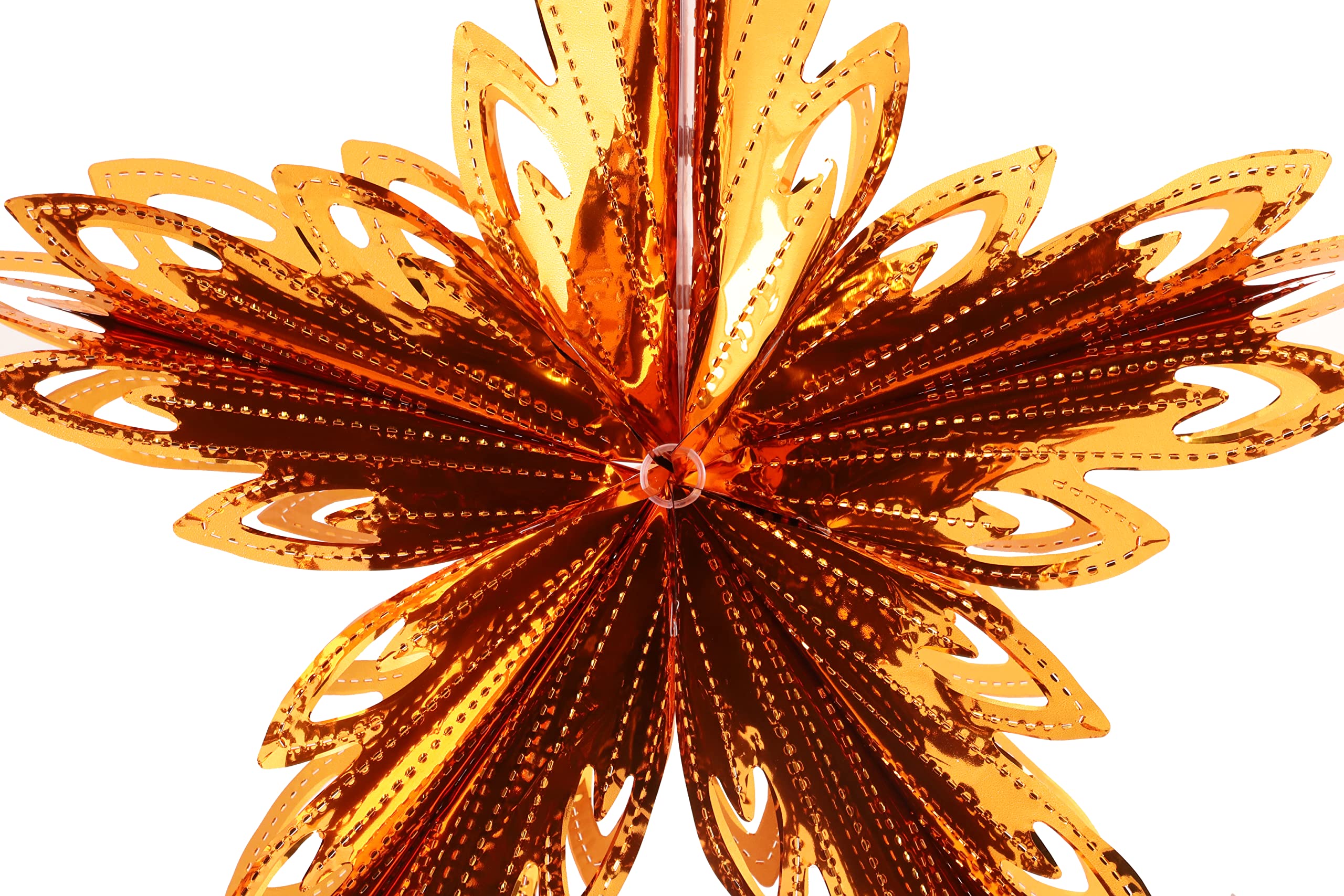Christmas Concepts® 16” (1.3ft) Large Foil 3D Star Hanging Decoration - Christmas Trimming (Copper), 16" - Image 2
