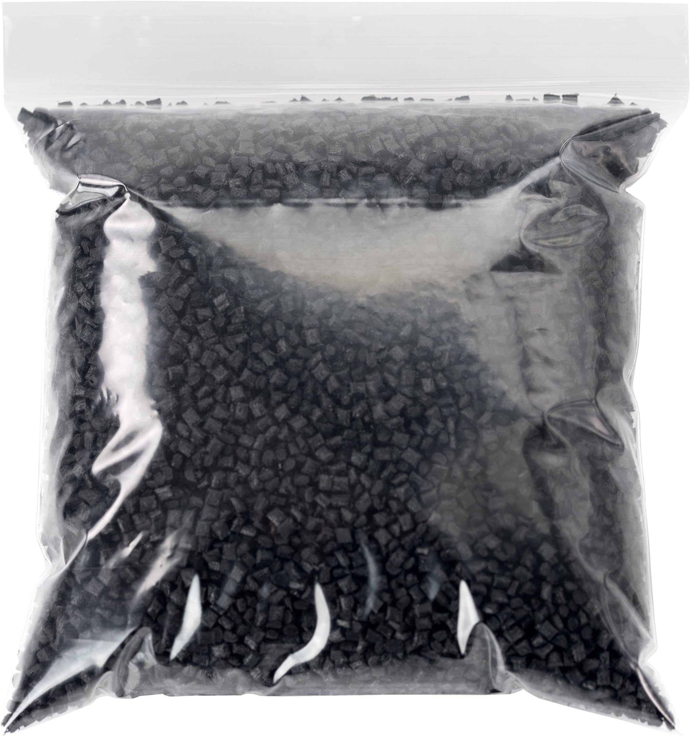Black Plastic Pellets 15lbs in Resealable Bag. Hypoallergenic & Machine Washable. Ideal for Toy & Doll Stuffing, Bean Bag Toss, Cornhole, Weighted Blankets and More