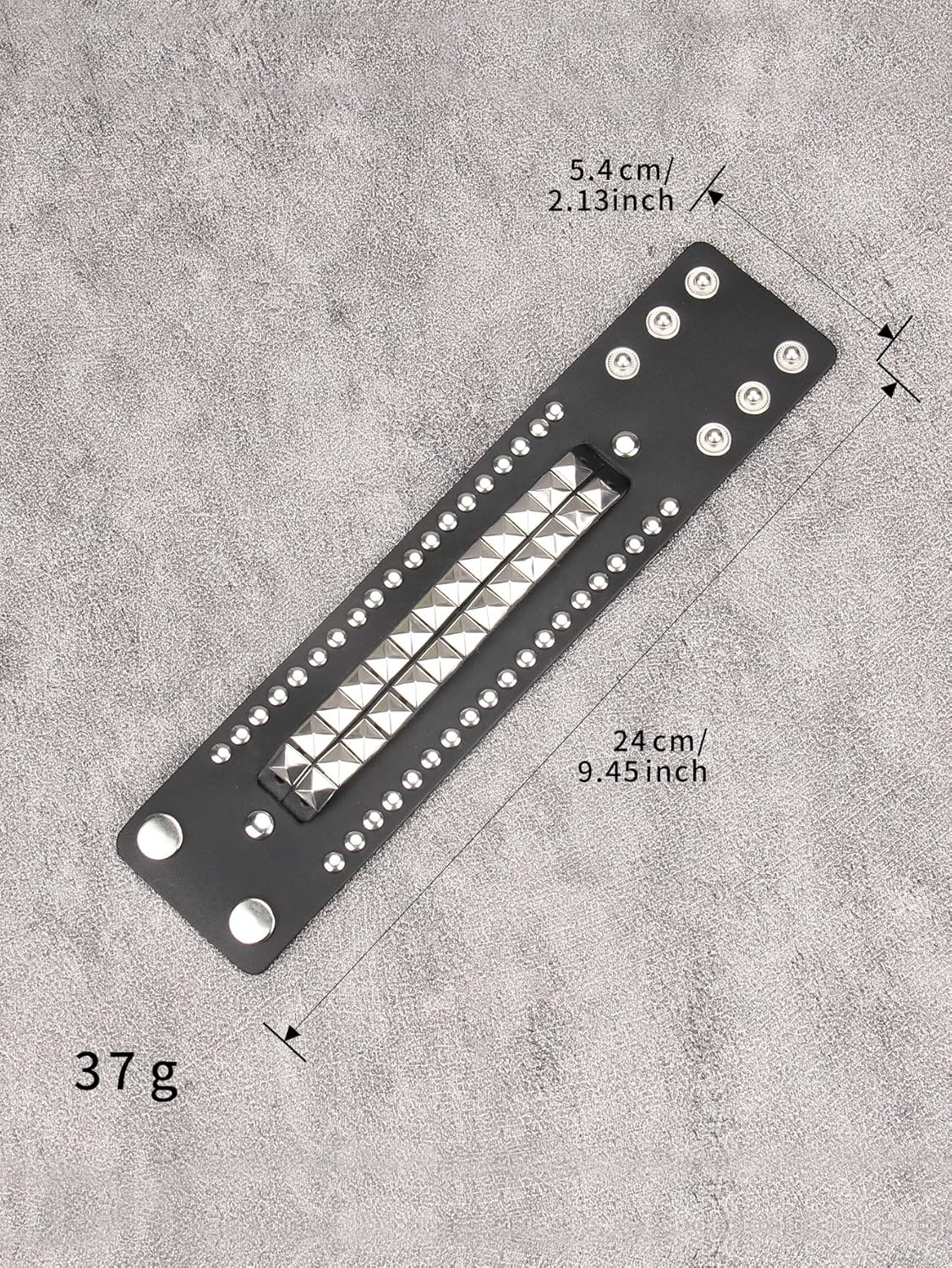 Jeilwiy Punk Leather Wristbands for Men Bracelets Handmade Wide Cuff Bangle Braided Jewelry Black Brown Adjustable - Punk Father's Gifts - Image 6