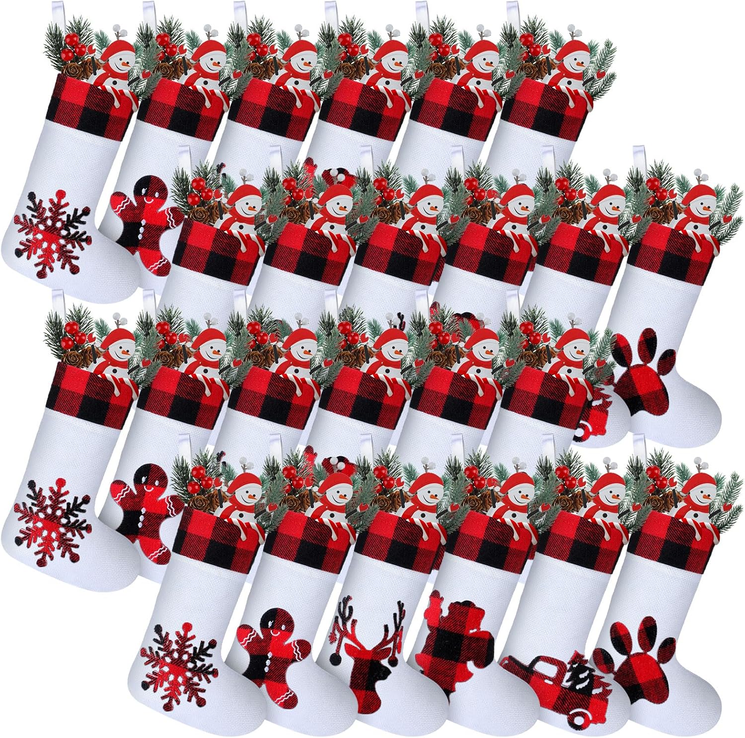 Skylety Christmas Stockings Bulk Christmas Classic Buffalo Amazon Christmas Stocking