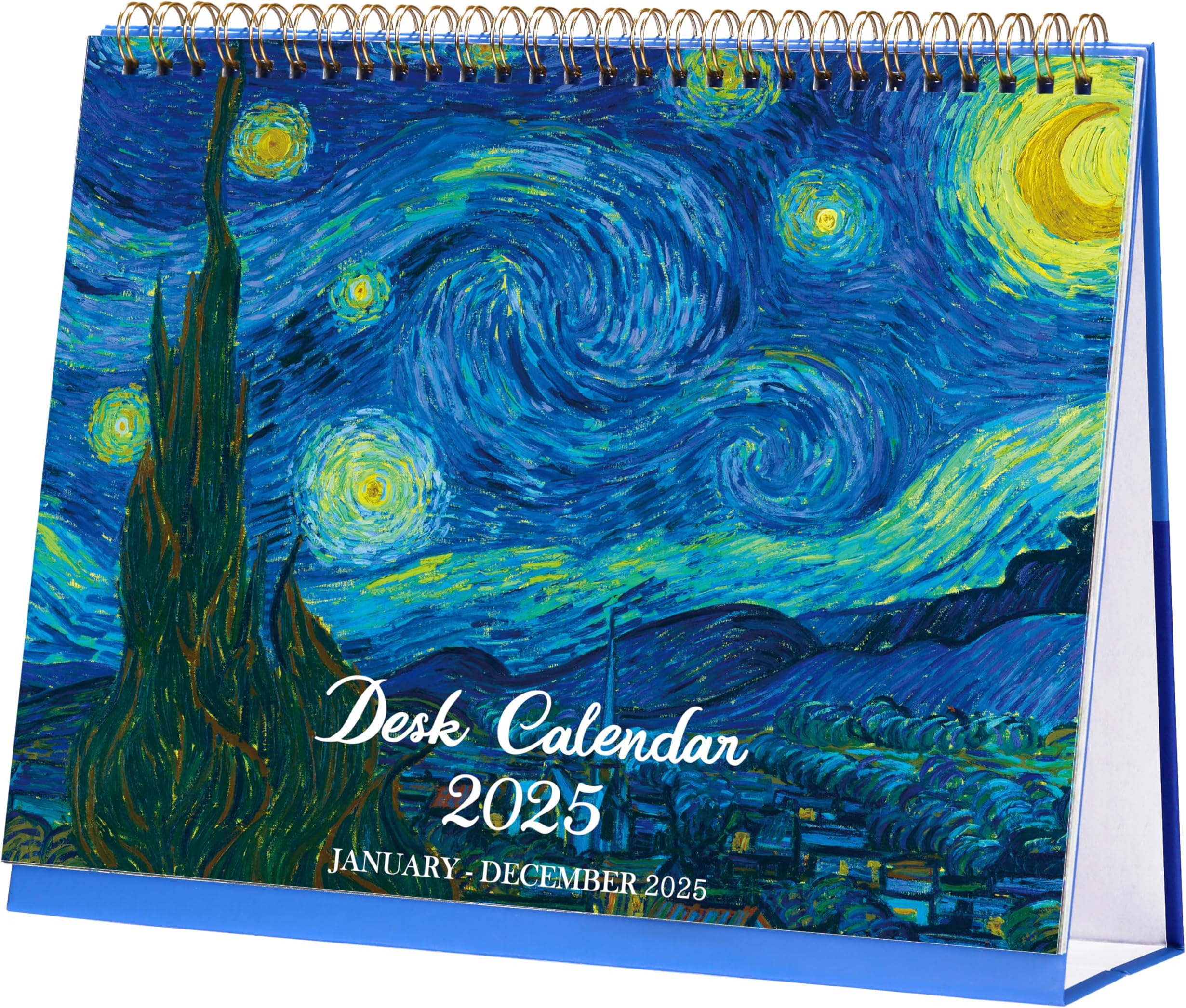 2025 Desk Calendar - JAN 2025 - Dec 2025, Standing Flip Desktop Calendar 2025, 12 Months Desktop Calendar, 9.8" x 8.3", Thick Paper