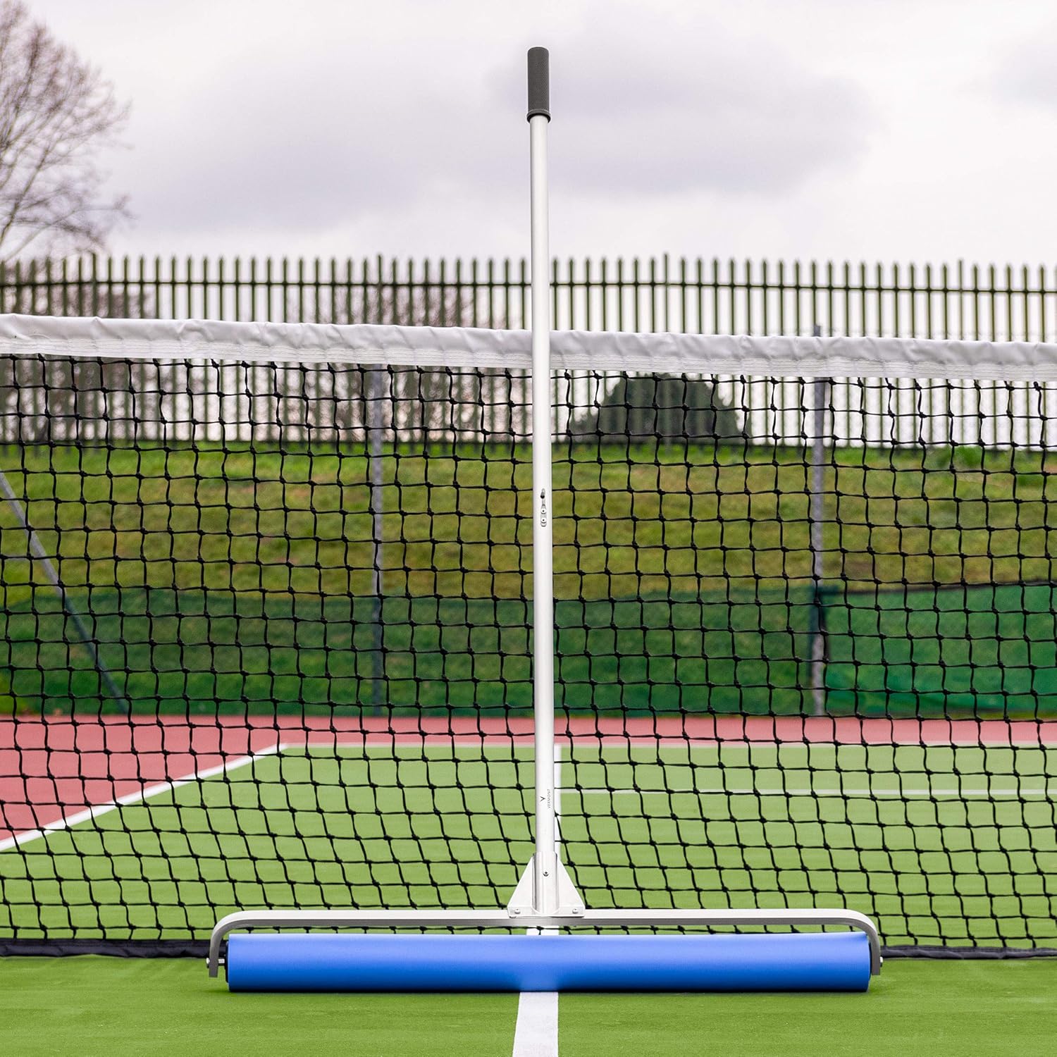 Vermont Rol-Dri Tennis Court Roller Squeegee - Blue PVA & PU Foam Tennis Squeegee | Lightweight with Exceptional Court Coverage | 36in Sweep Tennis Brush | Quick Clearing
