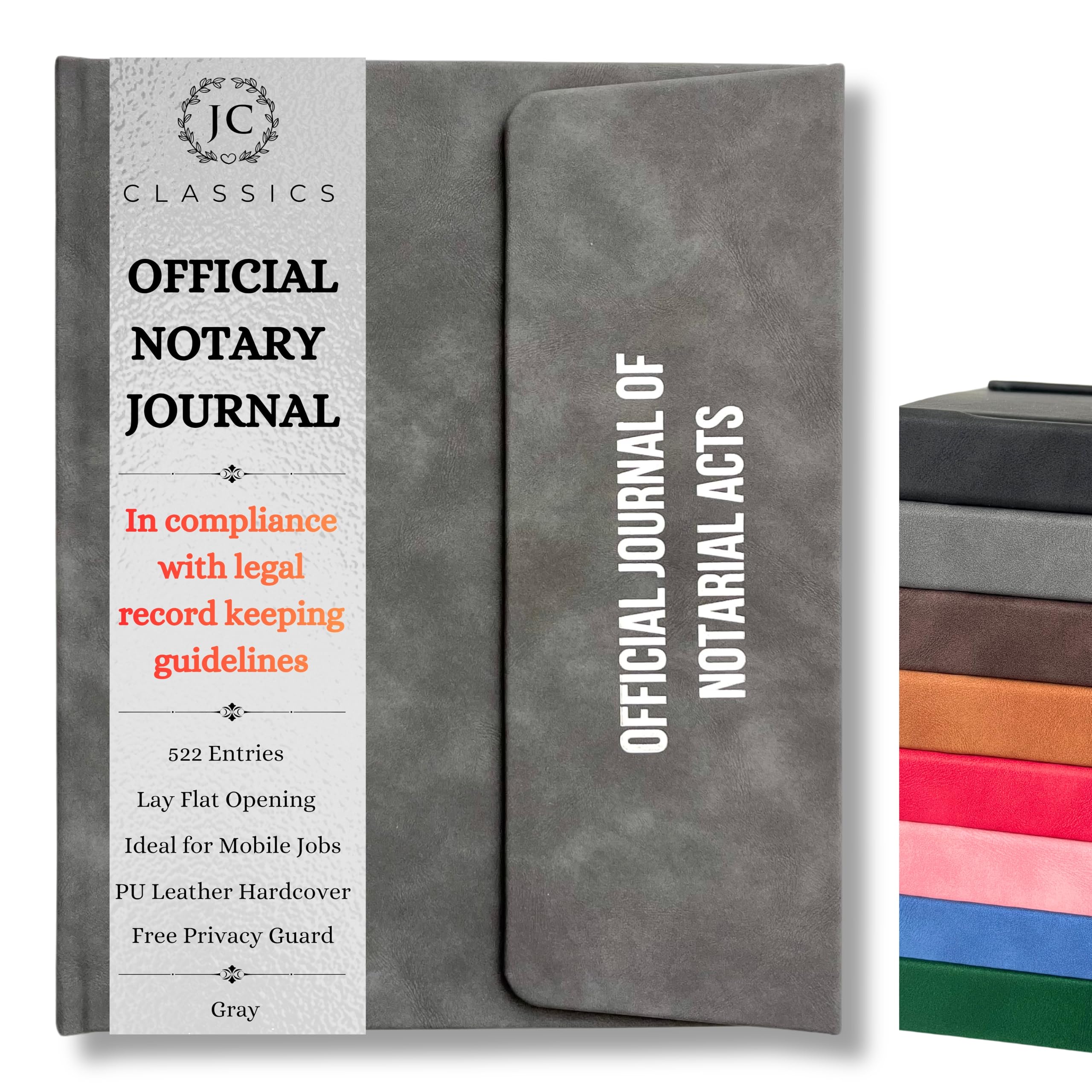 Carnet de notaire avec protection de la vie privée JC Classics