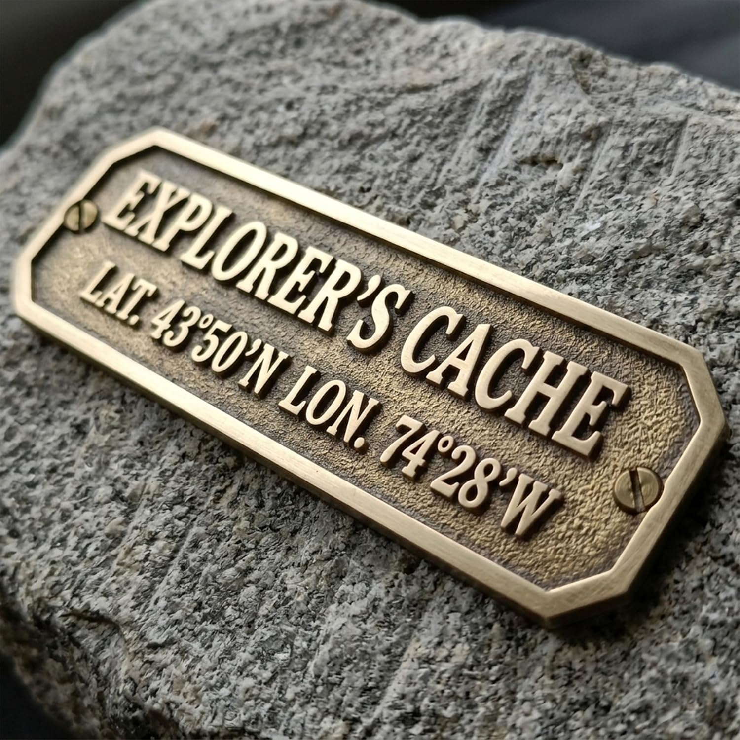 Custom Solid Brass House Sign, Personalized Engraved Name Plate, Family Name Plaque, Address Sign for Home Entrance, Door or Wall Mount (16x5 inches)